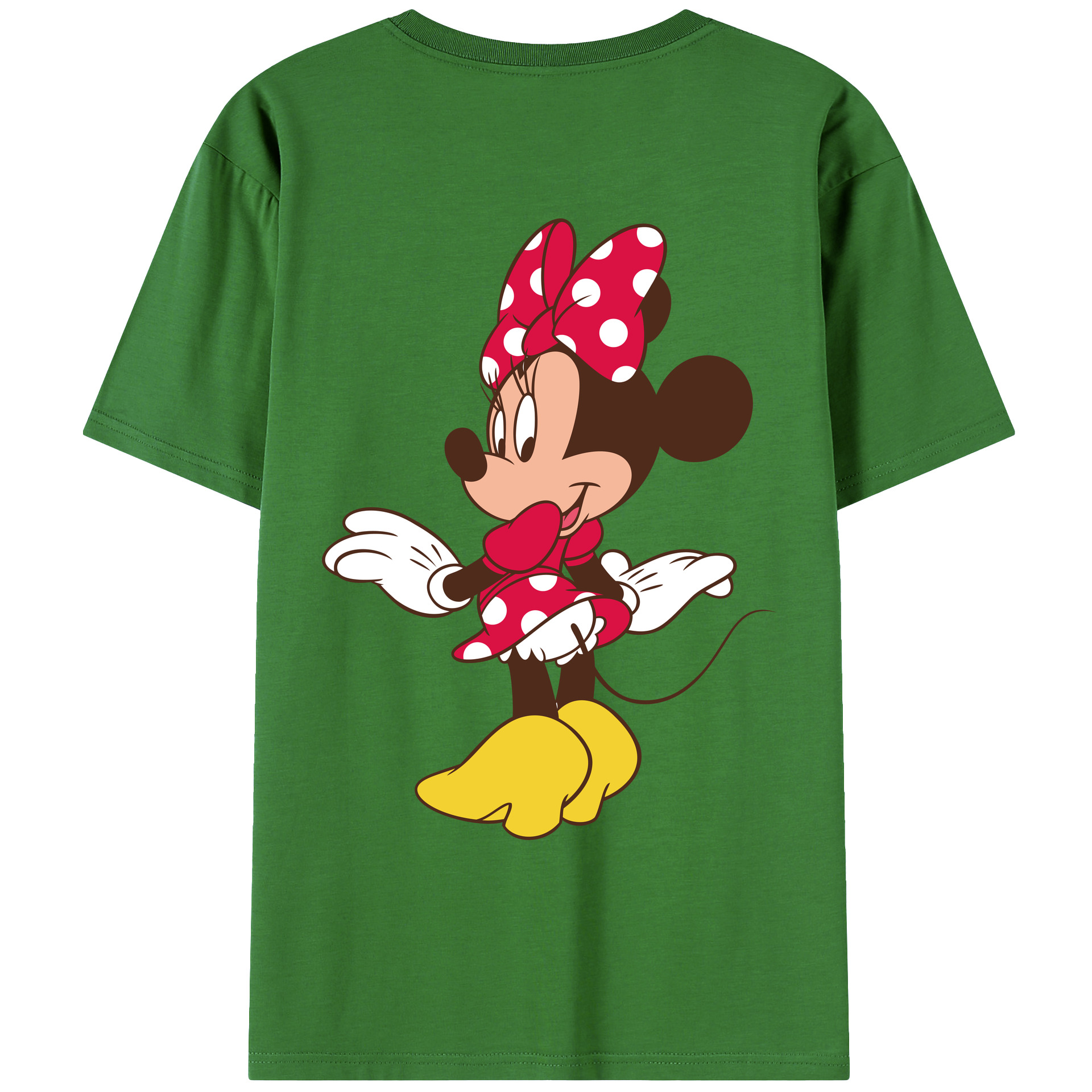 （画像用） ミッキーマウス Mickey Mouse レディース半袖Tシャツ(バックプリント)
